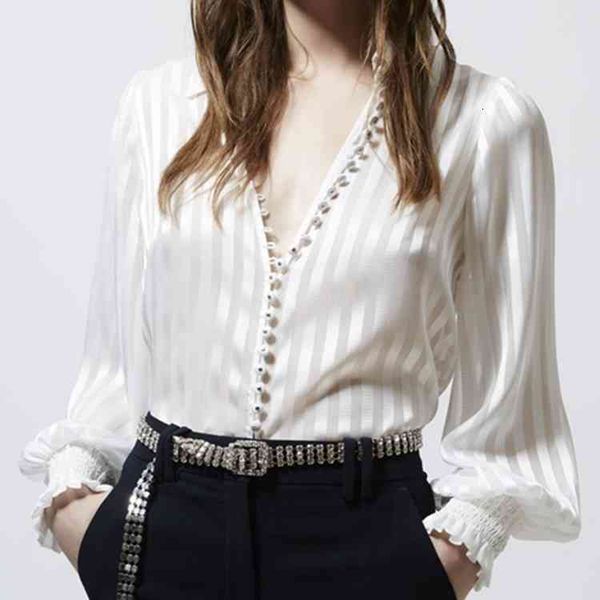 women's polos fadan tk autumn and winter niche design women's shirt vertical stripe long sleeve versatile, White
women's polos fadan tk autumn and winter niche design women's shirt vertical stripe long sleeve versatile, White
