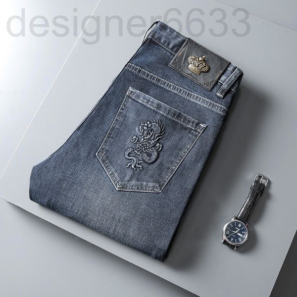 men's jeans designer a high end spring, summer and autumn small straight tube loose casual long pants senior spring jyle, Blue
men's jeans designer a high end spring, summer and autumn small straight tube loose casual long pants senior spring jyle, Blue