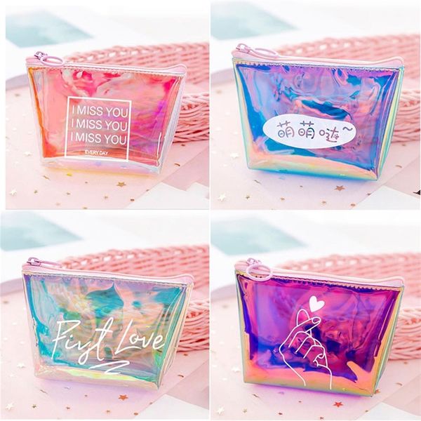 coin wallet womens kids coin purse laser small transparent pvc cute zipper money key earphone line coin holder purse bags 220602 
coin wallet womens kids coin purse laser small transparent pvc cute zipper money key earphone line coin holder purse bags 220602