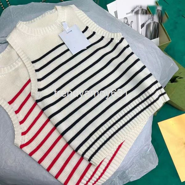 women's tanks & camis spring / summer striped vest classic embroidered letters fashion casual round neck sleeveless sweater women, White
women's tanks & camis spring / summer striped vest classic embroidered letters fashion casual round neck sleeveless sweater women, White