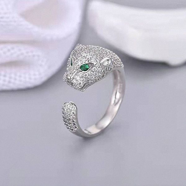 designer rings open ring fashion full inlay cubic zircon green eye leopard head shape rings for women jewelry women's gifts, Silver
designer rings open ring fashion full inlay cubic zircon green eye leopard head shape rings for women jewelry women's gifts, Silver