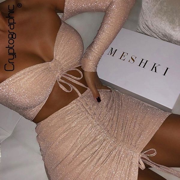 cryptographic off shoulder glitter long sleeve crop and skirts 2 piece set drawstring ruched matching sets party club y200110, White
cryptographic off shoulder glitter long sleeve crop and skirts 2 piece set drawstring ruched matching sets party club y200110, White