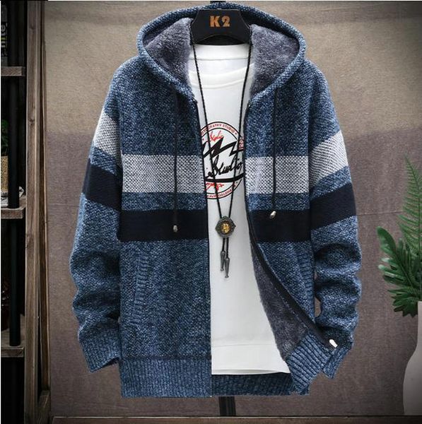 fleece slim sweaters men 2022 winter cardigan casual mens warm sweaters coat fashion hooded knitted men's zipper jacket clothing, White;black
fleece slim sweaters men 2022 winter cardigan casual mens warm sweaters coat fashion hooded knitted men's zipper jacket clothing, White;black