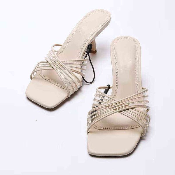 slippers pumps for women new cross belt square head open toe temperament high he, Black
slippers pumps for women new cross belt square head open toe temperament high he, Black
