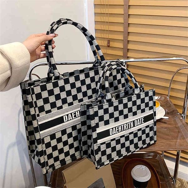 canvas handbag trend lattice tote bag purses outlet online 07jg