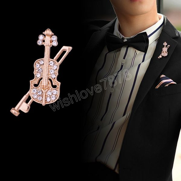 metal violin brooch pin korean crystal guitar lapel pin suit fashion jewelry brooches for women and men accessories, Gray
metal violin brooch pin korean crystal guitar lapel pin suit fashion jewelry brooches for women and men accessories, Gray
