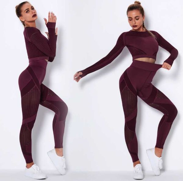 yoga outfit set fitness activewear workout long sleeve sports leggings gym women's clothing with
yoga outfit set fitness activewear workout long sleeve sports leggings gym women's clothing with