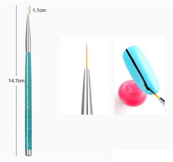 pcs set nail art liner painting brush nail drawing dotting brushes uv gel acrylic manicure nails tool, Yellow
pcs set nail art liner painting brush nail drawing dotting brushes uv gel acrylic manicure nails tool, Yellow