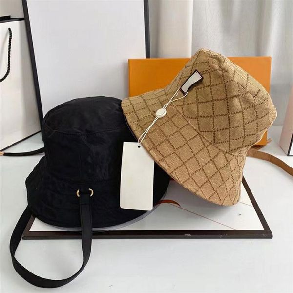 fashion bucket hat designer caps canvas plaid letter cap design for man woman black and khaki option185g, Blue;gray
fashion bucket hat designer caps canvas plaid letter cap design for man woman black and khaki option185g, Blue;gray