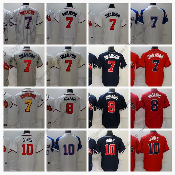 new baseball 7 dansby swanson 8 victor rosario 10 chipper jones white red jersey size s--xxxl, Blue;black
new baseball 7 dansby swanson 8 victor rosario 10 chipper jones white red jersey size s--xxxl, Blue;black