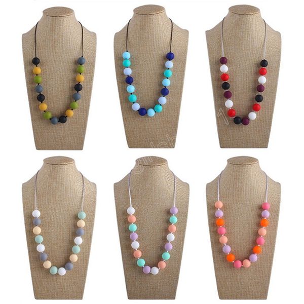 baby teether cute candy color soothers silicone beaded necklace chewable pendant teething for baby accessories toys
baby teether cute candy color soothers silicone beaded necklace chewable pendant teething for baby accessories toys
