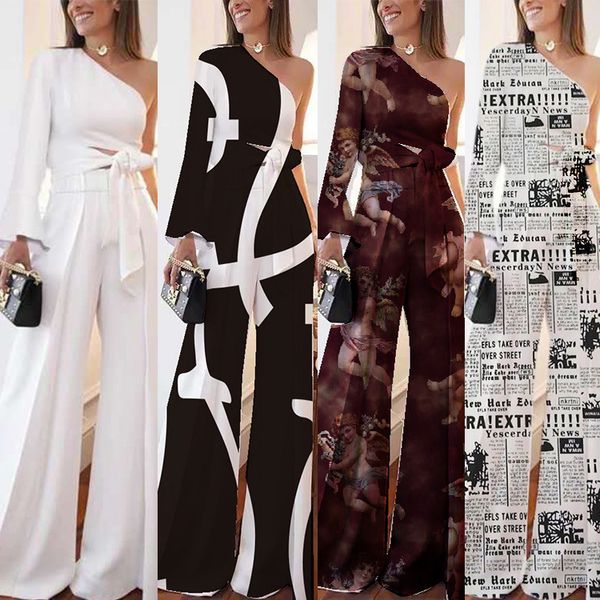 women's jumpsuits rompers spot long-sleeved casual european and american new suit sleeve lace jumpsuit two-piece, Black;white
women's jumpsuits rompers spot long-sleeved casual european and american new suit sleeve lace jumpsuit two-piece, Black;white