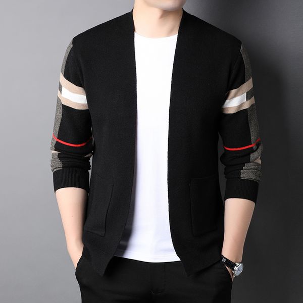 mlshp spring autumn men cardigan sweaters luxury knitted business casual korean mens jackets coat contrast color male sweater, White;black
mlshp spring autumn men cardigan sweaters luxury knitted business casual korean mens jackets coat contrast color male sweater, White;black