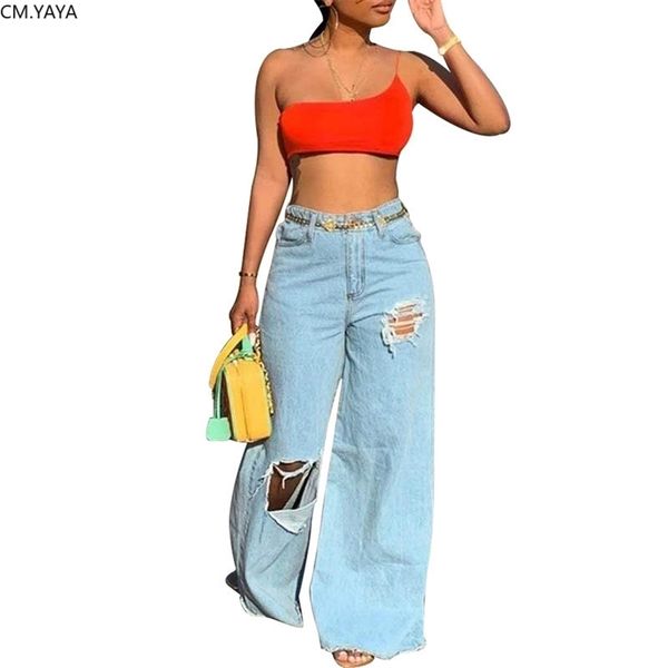 gl winter denim elastic pants women retro ripped jeans wide leg trousers irregular hole casual bell-bottoms pant female z060 210302, Blue 
gl winter denim elastic pants women retro ripped jeans wide leg trousers irregular hole casual bell-bottoms pant female z060 210302, Blue