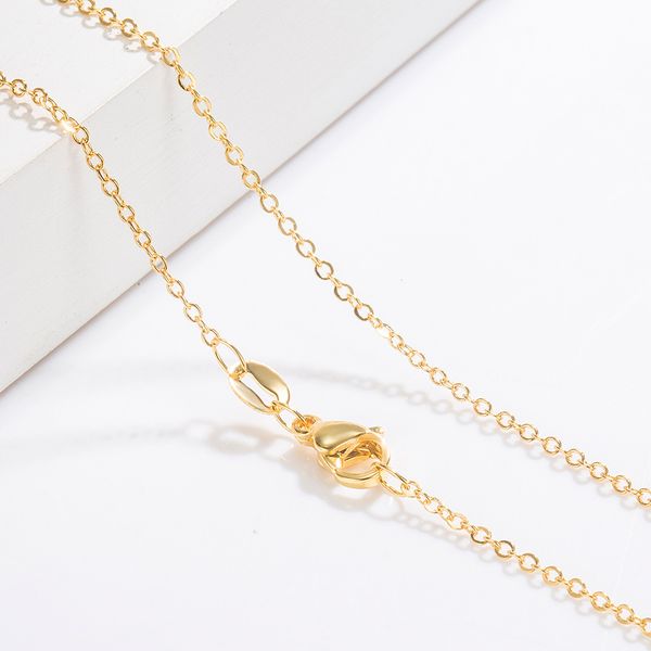 fashion 1.5mm gold plated necklaces chains 925 sterling silver o cross chain necklace diy jewelry
fashion 1.5mm gold plated necklaces chains 925 sterling silver o cross chain necklace diy jewelry