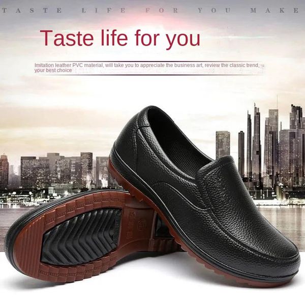 rubber rain boots men waterproof non-slip soft sole pvc oil resistant chef work shoes fishing site l shoes casual short boot, Black
rubber rain boots men waterproof non-slip soft sole pvc oil resistant chef work shoes fishing site l shoes casual short boot, Black