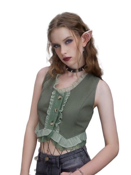 romwe fairy grunge frill trim tank c7vb#, White
romwe fairy grunge frill trim tank c7vb#, White