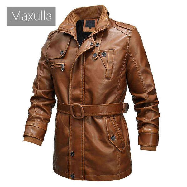maxulla winter men's leather jacket casual outwear long motorcycle pu leather jacket male zipper biker leather coats clothing t220728, Black
maxulla winter men's leather jacket casual outwear long motorcycle pu leather jacket male zipper biker leather coats clothing t220728, Black