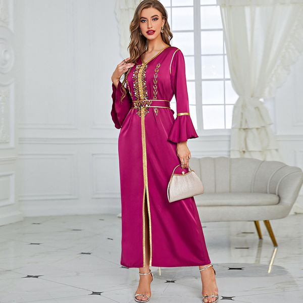 caftan marocain three quarter sleeve ruffles rose red muslim dubai kaftan dress arabic islamic abaya turkey robe de soiree femme
caftan marocain three quarter sleeve ruffles rose red muslim dubai kaftan dress arabic islamic abaya turkey robe de soiree femme
