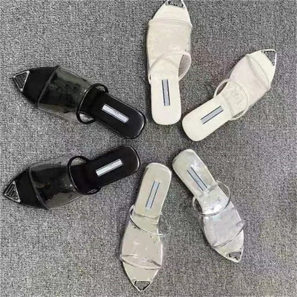 luxury designer women slippers transparent pvc sandals womens letter printed summer slipper slides lady flip flops flat beach shoe size 35-4, Black
luxury designer women slippers transparent pvc sandals womens letter printed summer slipper slides lady flip flops flat beach shoe size 35-4, Black