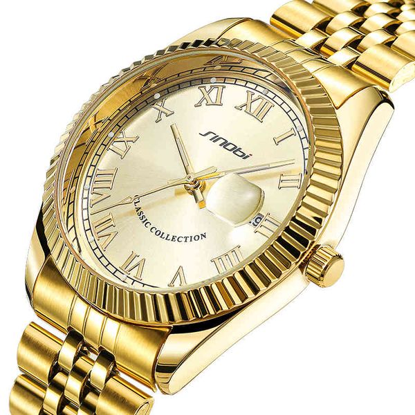japane quartz movement waterproof watch chronograph s9862g gold men calendar wrist watch, Slivery;brown 
japane quartz movement waterproof watch chronograph s9862g gold men calendar wrist watch, Slivery;brown
