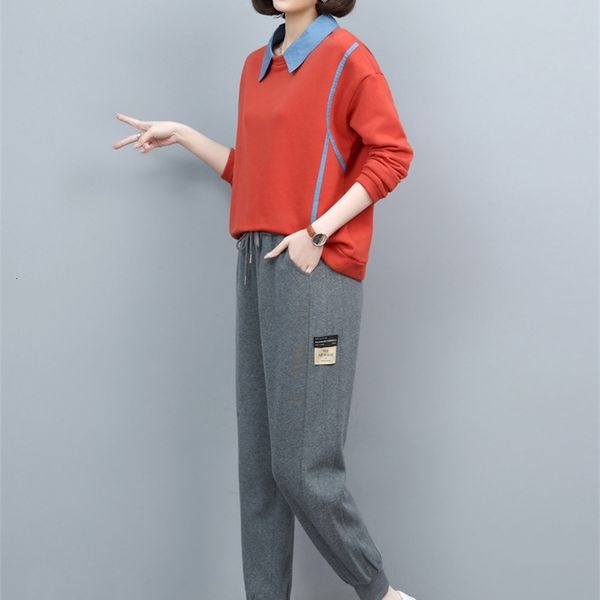 women's two piece pants fake two-piece sweater set female spring and autumn 2022 loose fashion age reducing middle-aged sports leisure, White
women's two piece pants fake two-piece sweater set female spring and autumn 2022 loose fashion age reducing middle-aged sports leisure, White