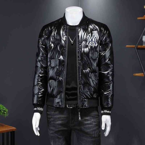 fashion new men's down jacket luxury brand designer wholesale winter bright face short embroidery handsome embossing waterproof thicken, Black
fashion new men's down jacket luxury brand designer wholesale winter bright face short embroidery handsome embossing waterproof thicken, Black
