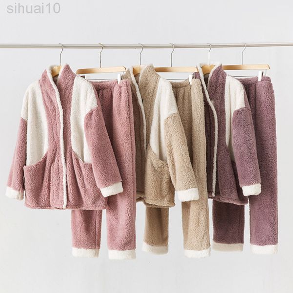 2021 winter flannel pyjamas set women fleece pyjamas nightwear homewear clothing velvet female lounge wear autumn nightwear suits l220803, Black;red
2021 winter flannel pyjamas set women fleece pyjamas nightwear homewear clothing velvet female lounge wear autumn nightwear suits l220803, Black;red