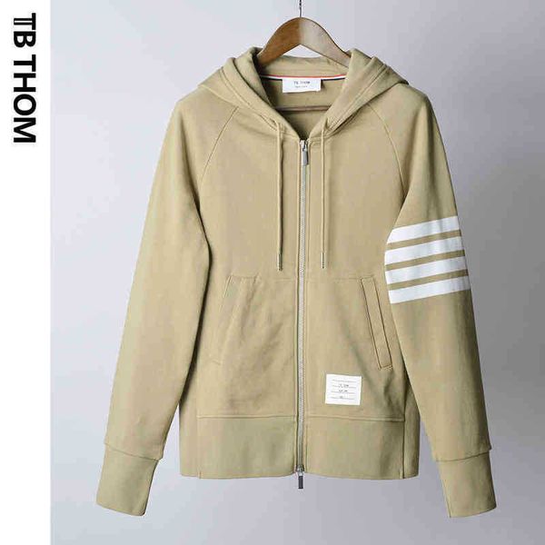 new color tb thom spring and autumn coat trend hooded cotton zipper sweater, White;black
new color tb thom spring and autumn coat trend hooded cotton zipper sweater, White;black
