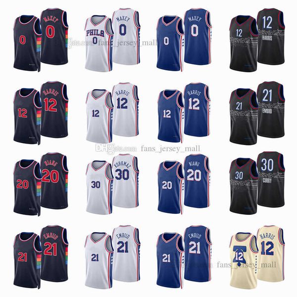printed 2022 new city basketball jerseys kharden tobias12 harris joel 21 embiid danny 14 green furkan 30 korkmaz georges 20 niang paul mills, Black;red
printed 2022 new city basketball jerseys kharden tobias12 harris joel 21 embiid danny 14 green furkan 30 korkmaz georges 20 niang paul mills, Black;red