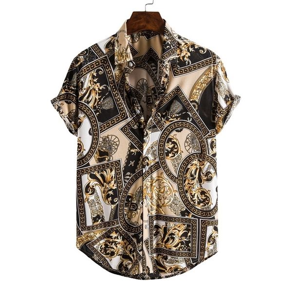 men's shirts hawaiian shirts men single button wild printed short sleeve male blouses 220330, White;black
men's shirts hawaiian shirts men single button wild printed short sleeve male blouses 220330, White;black