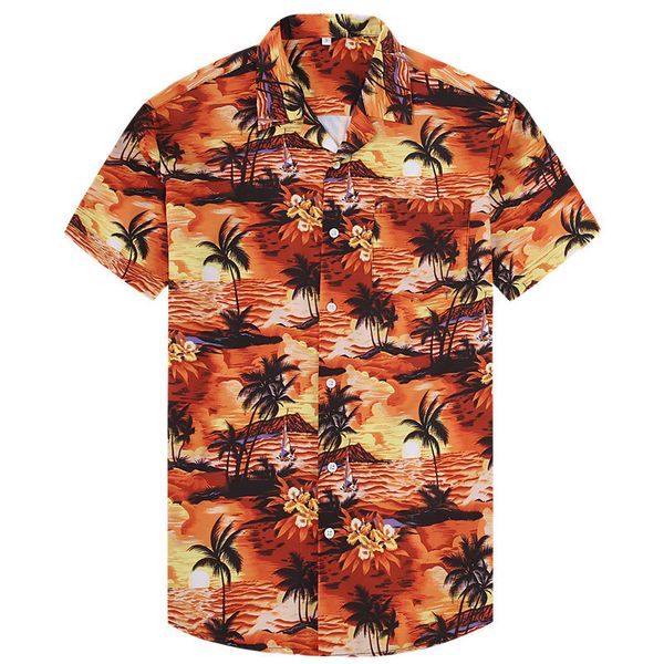 men fashion casual hawaiian printed slim fit shirt and male social short sleeve beach aloha shirt for mens 220712, White;black
men fashion casual hawaiian printed slim fit shirt and male social short sleeve beach aloha shirt for mens 220712, White;black