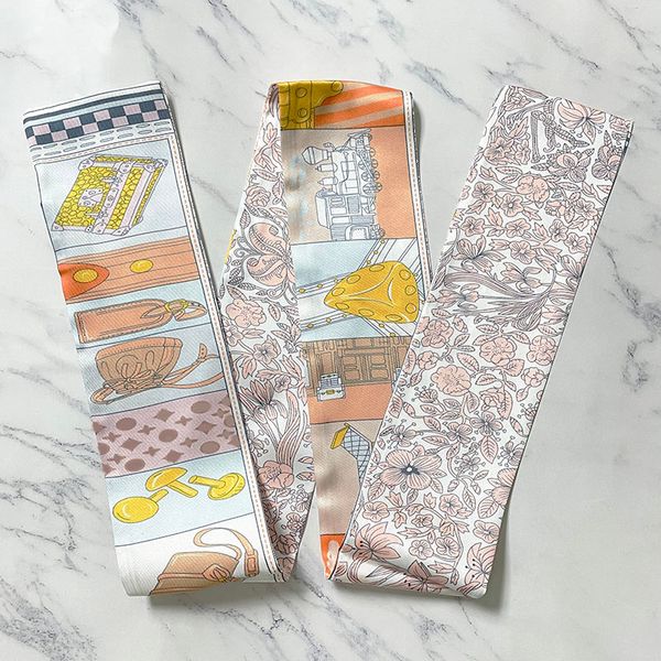 2022 silk scarf handbags women bags letter flower scraves grade head hair 4colors 8x120cm, Blue;gray
2022 silk scarf handbags women bags letter flower scraves grade head hair 4colors 8x120cm, Blue;gray