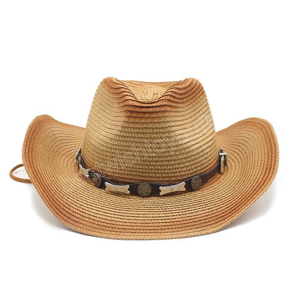vintage male leather western cowboy hats mens summer wide brim straw hat outdoor beach sun hat gorros hombre, Blue;gray
vintage male leather western cowboy hats mens summer wide brim straw hat outdoor beach sun hat gorros hombre, Blue;gray