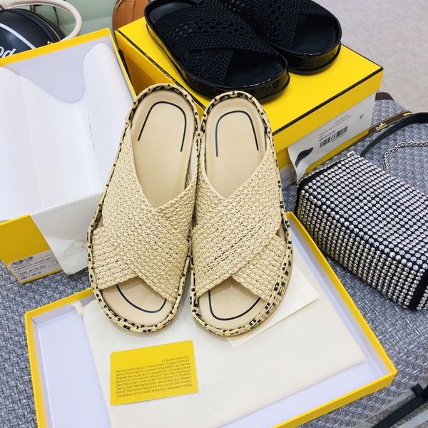 women shoes genuine leather slippers flat platform weave designer shoes open-toes summer beach leisure slides zapatillas mujer, Black
women shoes genuine leather slippers flat platform weave designer shoes open-toes summer beach leisure slides zapatillas mujer, Black