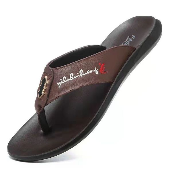 summer men's slippers outdoor handsome leather fashion design casual soft soled sandals special offer, Black
summer men's slippers outdoor handsome leather fashion design casual soft soled sandals special offer, Black