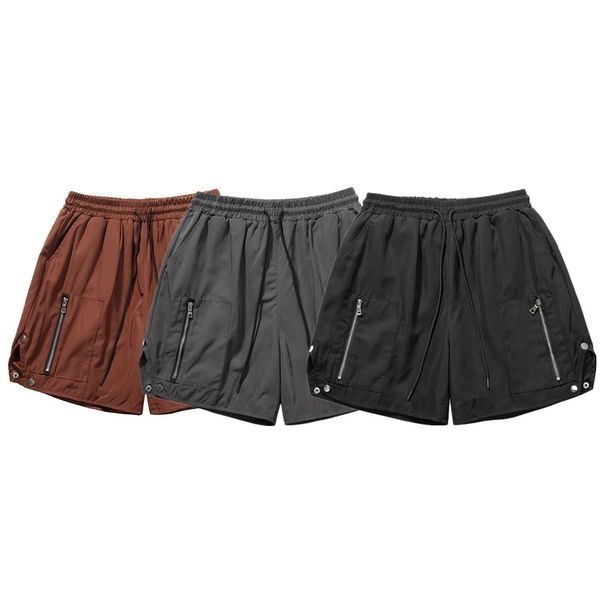 shorts jogger men women side button running elastic skateboard casual short pants, White;black
shorts jogger men women side button running elastic skateboard casual short pants, White;black