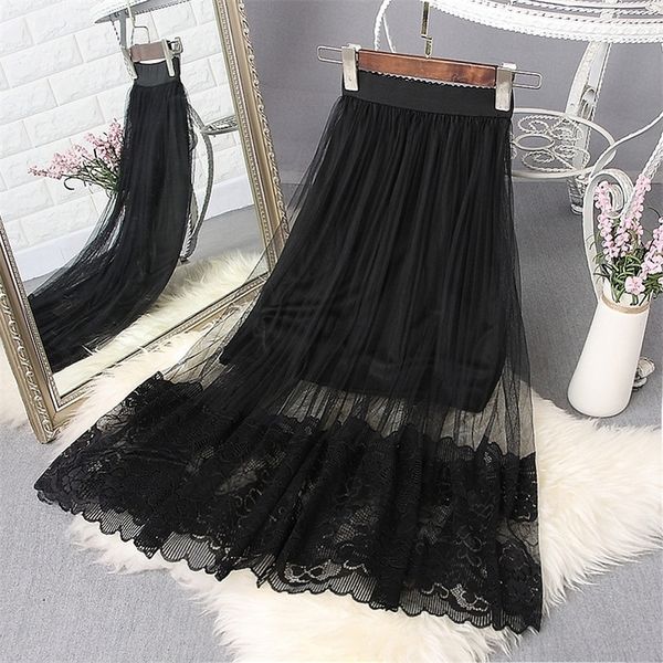 bonjean large size summer a line skirt women lace girl high waist slim long skirts young female falda 210306, Black
bonjean large size summer a line skirt women lace girl high waist slim long skirts young female falda 210306, Black
