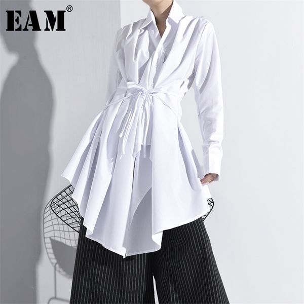 women white bandage asymmetrical long blouse new lapel long sleeve loose fit shirt fashion spring autumn a536 201201
women white bandage asymmetrical long blouse new lapel long sleeve loose fit shirt fashion spring autumn a536 201201