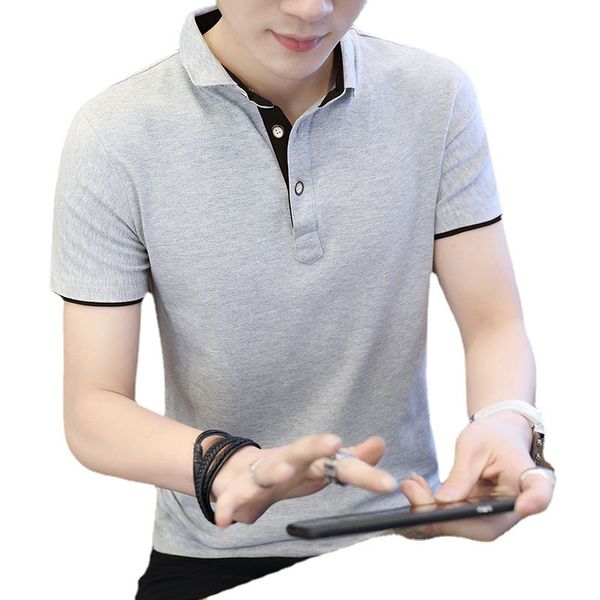 men's polos cotton mens shirts with short sleeve man t-shirt korean fashion summer shirt solid t oversize men clothing, White;black
men's polos cotton mens shirts with short sleeve man t-shirt korean fashion summer shirt solid t oversize men clothing, White;black
