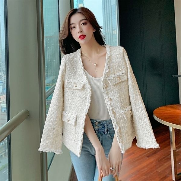 runway fall winter long sleeve ol tassel tweed jackets women's slim elegant pocket design wool coats outwear casacos 220817, Black;brown
runway fall winter long sleeve ol tassel tweed jackets women's slim elegant pocket design wool coats outwear casacos 220817, Black;brown