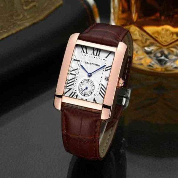 designer tank watch for women mechanical authentic leisure business card home star rectangular with men's waterproof leather quartz, Slivery;brown
designer tank watch for women mechanical authentic leisure business card home star rectangular with men's waterproof leather quartz, Slivery;brown