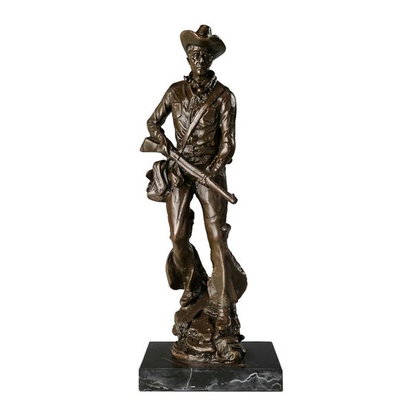 west american cowboy with gun statue sculpture casting real bronze collectible figurines vintage art decor, Silver
west american cowboy with gun statue sculpture casting real bronze collectible figurines vintage art decor, Silver