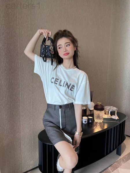 women's t-shirt designer ce home 22 spring and summer new heavy industry letter rivet decoration simple profile short sleeve t-shirt s3, White
women's t-shirt designer ce home 22 spring and summer new heavy industry letter rivet decoration simple profile short sleeve t-shirt s3, White
