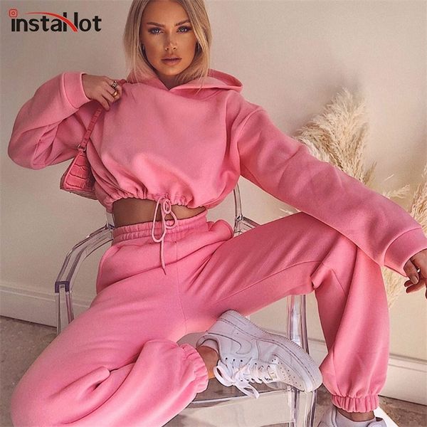 instawinter hooded two piece tracksuit set women cotton hoodies and sweatpant 2020 leisure casual solid outfit women set lj201117, White
instawinter hooded two piece tracksuit set women cotton hoodies and sweatpant 2020 leisure casual solid outfit women set lj201117, White