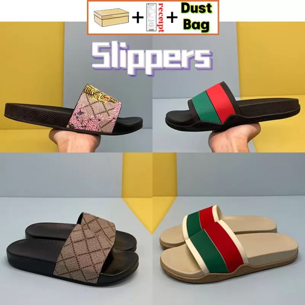 with box sandal 2022 ggity fashion slippers men women slides stripe slide ru bt, Black
with box sandal 2022 ggity fashion slippers men women slides stripe slide ru bt, Black