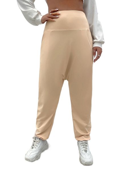wide waistband slant pocket sweatpants b3gi#, Black;white 
wide waistband slant pocket sweatpants b3gi#, Black;white
