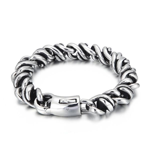 jewelry link chain bracelet mens bangle silver casting stainless steel jewelry 13mm 9 inch heavy 115g weight, Black
jewelry link chain bracelet mens bangle silver casting stainless steel jewelry 13mm 9 inch heavy 115g weight, Black