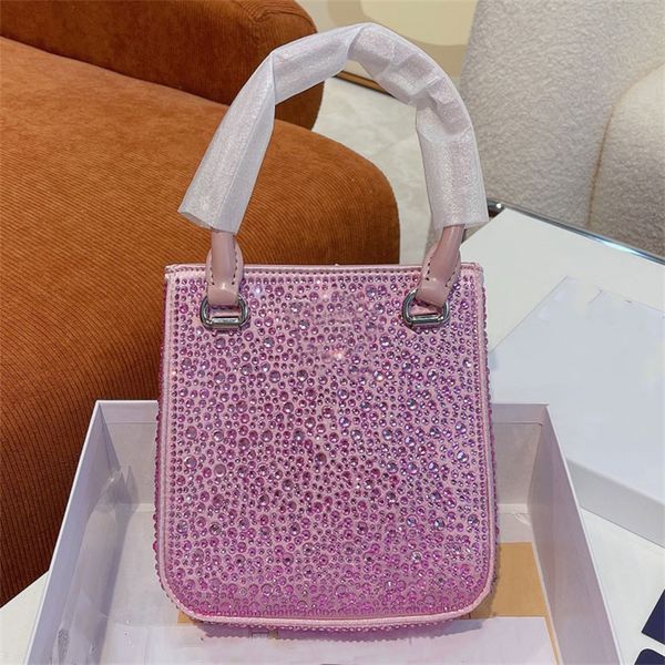 small crystal-studded satin tote bag designer handbag women square purse leather handles nylon crossbody adjustable shoulder strap bag
small crystal-studded satin tote bag designer handbag women square purse leather handles nylon crossbody adjustable shoulder strap bag