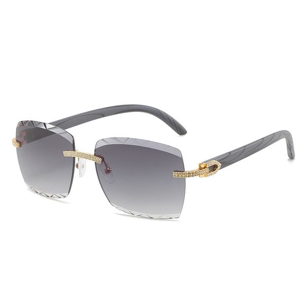 2022 luxury rimless sunglasses edge carved lenses metal part inlaid rhinestones shining sun glasses, White;black
2022 luxury rimless sunglasses edge carved lenses metal part inlaid rhinestones shining sun glasses, White;black